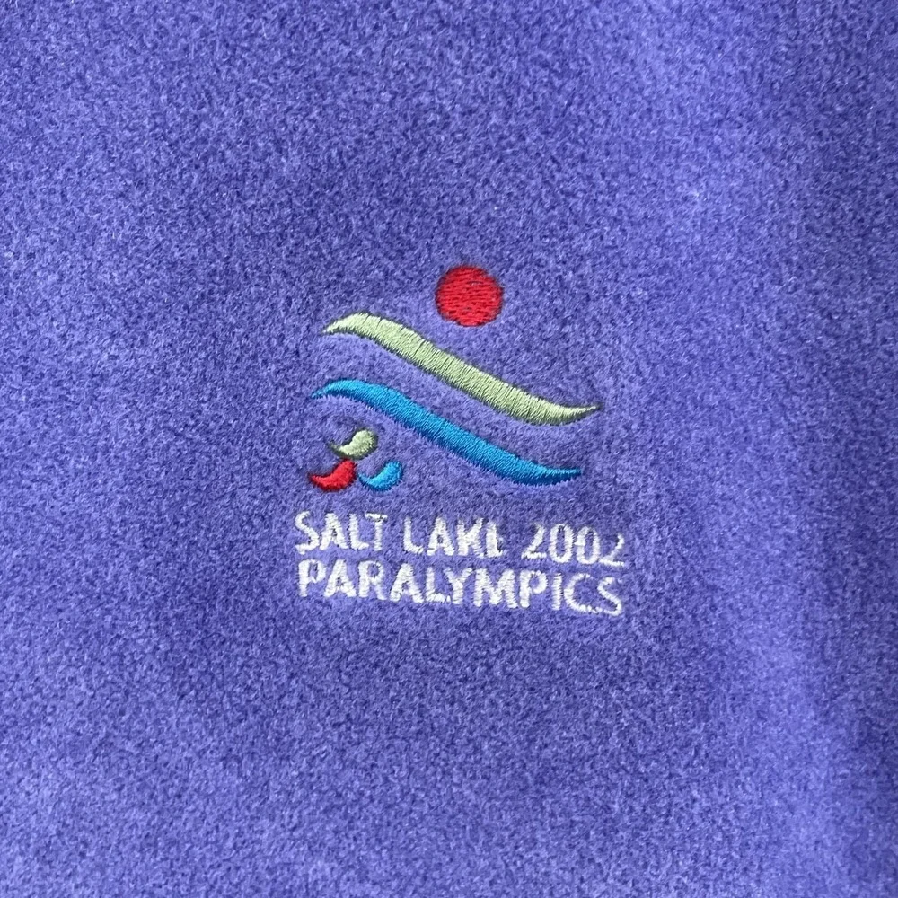 Vintage Marker Salt Lake 2002 Winter Paralympics Vest Large Fleece Gorpcore Ski